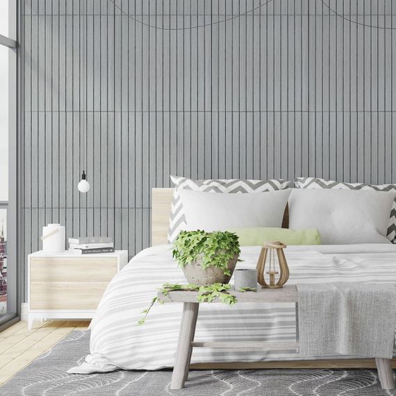 Покриття вінілове самоклеюче 3D рейки 600х600х2,8мм SW-00003243 | Зображення 5