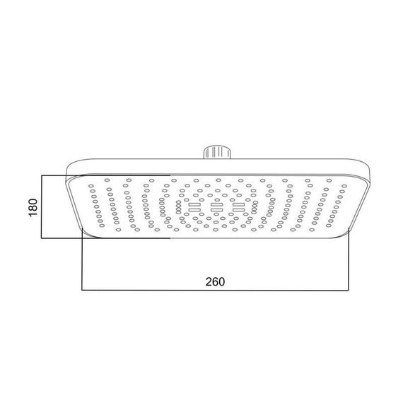 Лейка для верхнего душа Qtap Hlavova 260x180 мм прямоугольная QTHLA107CRM45784 Chrome/Black | Зображення 1