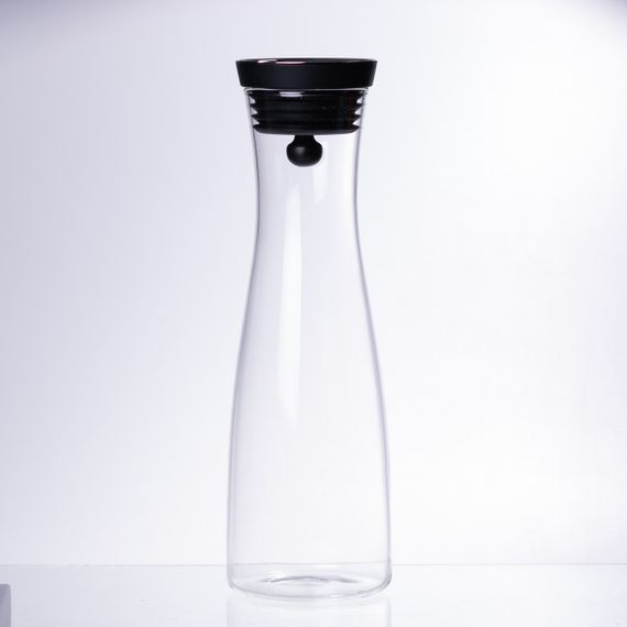 Скляний графин з кришкою 1.2 (л) для води, соку, лимонаду HP-19-43