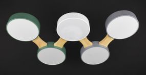 Люстра світлодіодна стельова LED світильник для квартири на стелю лед 27782 Білий 5х46х80 см.