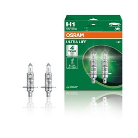 Лампа H1 OSRAM 64150ULT-HCB-DUO 12V 55W P14,5S ULTRA LIFE