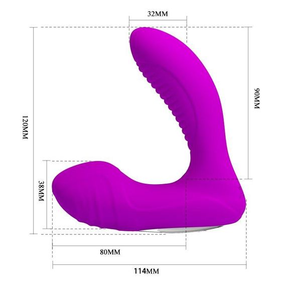 Вібромасажер простати з функцією нагріву Pretty Love "Lillian", BI-014527 sexstyle | Зображення 5