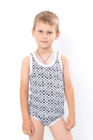 Комплект для хлопчика (майка+труси) Носи своє 134 Сірий (p-7842-167753)