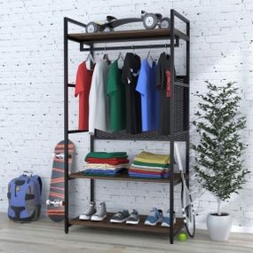 Стеллаж гардеробный Loft Design LV-100 орех модена