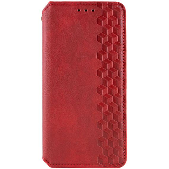 Кожаный чехол-книжка GETMAN Cubic (PU) для Xiaomi Poco X8 Pro Max Красный