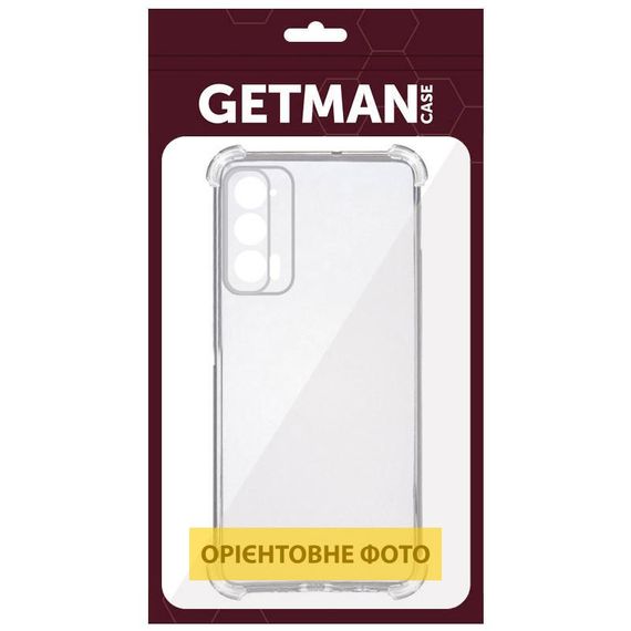 TPU чохол GETMAN Ease logo посилені кути Full Camera для Motorola Edge 60 Fusion Безбарвний (прозорий) | Зображення 2