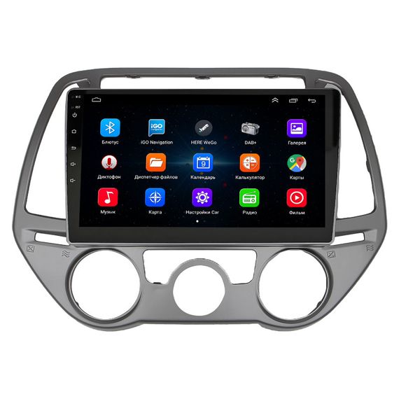 Штатная магнитола 9" Lesko для Hyundai i20 I Рестайлинг 2012-2014 Base 1/16 WiFi GPS Хюндай | Зображення 1
