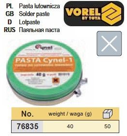 Паста для паяння "Cynel" 40 грам VOREL-76835
