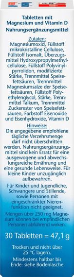 Витамины Doppelherz Магний 600 мг. + D3 25 мкг. для сердечно-сосудистой, нервной систем, иммунитета, Германия | Зображення 2