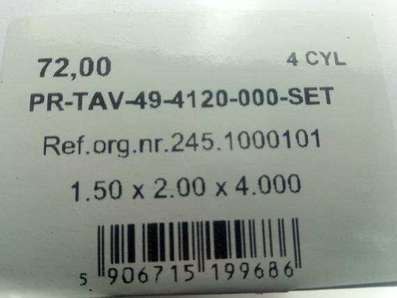 Кільця AMP 72,00 ТАВРІЯ (PR-TAV-49-4120-000) збірні/сталеві (245-1000101) | Зображення 1