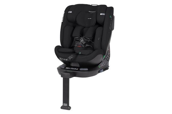 Автокрісло CRL-15101 "Meteorit F" Midnight Black 40-150 i-Size, ISOFIX, поворот, опорна стійка CARRELLO