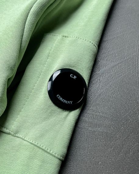 Худі C.P. Company Fleece Zipper Hoodie Light Green XL | Зображення 1