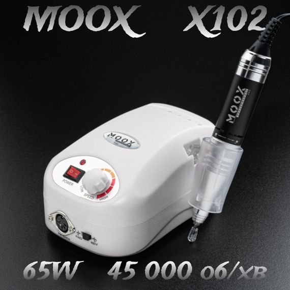 Белый фрезер Moox X102 45тис. об/мин, 65W для маникюра и педикюра