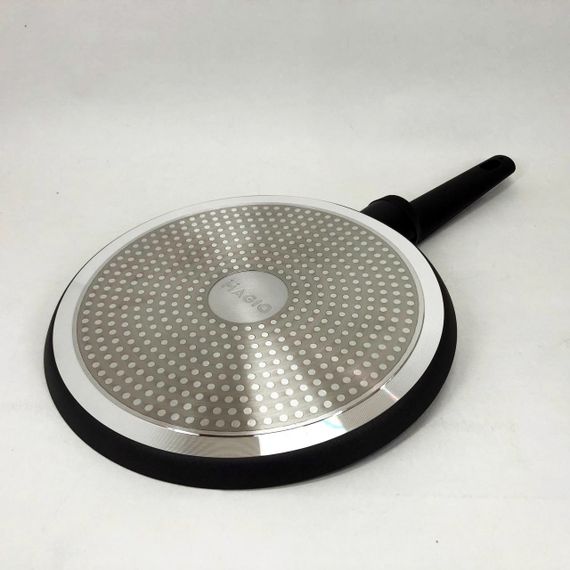 Млинна сковорода 24 см MAGIO MG-1169 кована антипригарна, сковорода для дому, зручна на кухню | Зображення 1