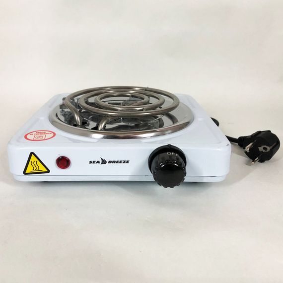 Електроплита переносна Sea Breeze SB-062, Плита домашня, Електроплита для дачі, Електроплита WR-774 1 комфорка