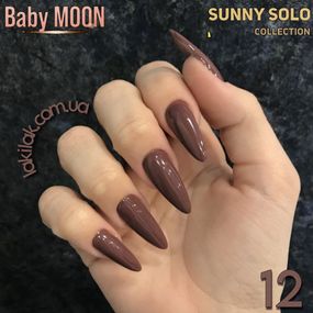 Гель-лак BABY MOON Sunny Solo №12 горячий шоколад, 6 мл