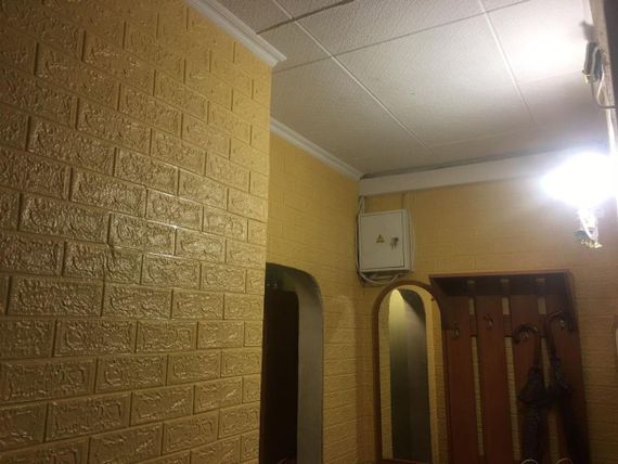 3Д панель под кирпич самоклеющиеся обои 3D самоклейка 700х770х3 мм бежевый | Зображення 3
