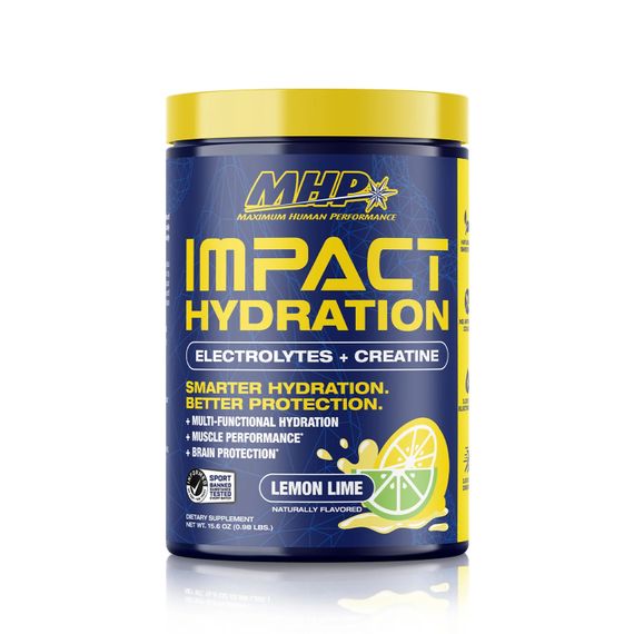 Электролиты с креатином MHP Impact Hydration Electrolytes + Creatine 443 г, Lemon Lime