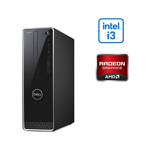 Комп'ютер Dell Inspiron 3470 SFF / Intel Core i3-9100 (4 ядра по 3.6 - 4.2 GHz) / 8 GB DDR4 / 256 GB SSD M.2 / AMD Radeon E9173, 2 GB GDDR5, 64-bit / Win 10 Home б/в