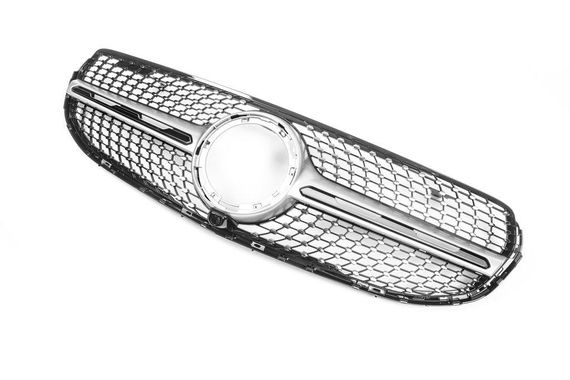 Передня решітка Diamond Silver (2020-2023) для Mercedes GLC coupe C253 | Зображення 2