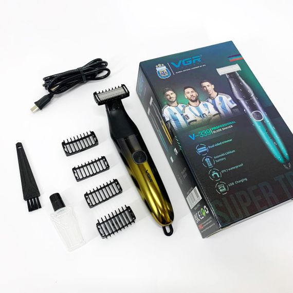 Бритва-триммер для стрижки бороди та вусів VGR V-339 GOLD | Зображення 9