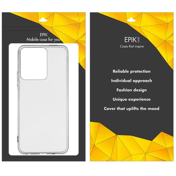 TPU чехол Epic Transparent 1,5mm для Xiaomi Poco X5 Pro 5G / Redmi Note 12 Pro 5G Бесцветный (прозрачный) | Зображення 4