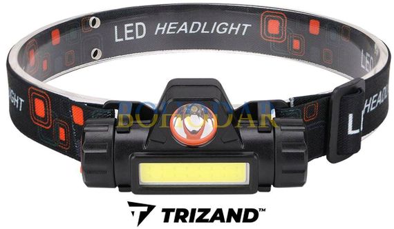 Фонарик налобный налобный 5 1 TRIZAND L18371 +МАГНИТ CREE USB Польща! | Зображення 1