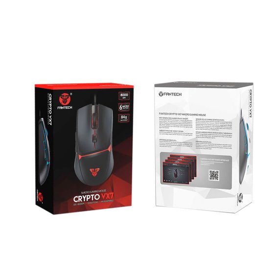 Игровая мышь ведущая CRYPTO VX7.6 кнопок, 200-8000 DPI, Led Lighting RGB, 1.8м | Зображення 4