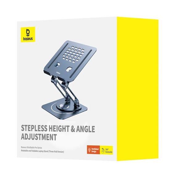 Підставка для ноутбуку Baseus UltraStable Pro (Three-Fold Version) (B10059900811-01) Space Grey | Зображення 5