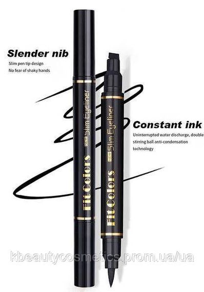 Підводка-фломастер для повік зі штампом Fit Colors slim eyeliner | Зображення 4