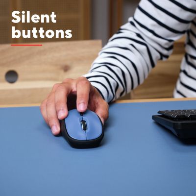 Мышка Trust Yvi+ Silent Wireless/Bluetooth Dark Blue (25514) | Зображення 2