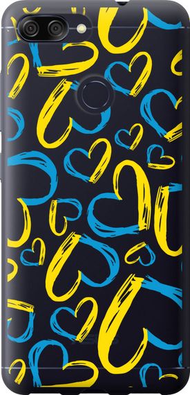Чехол на Asus ZenFone Max Plus M1 ZB570TL Сердца UA "5292u-1361-17620"