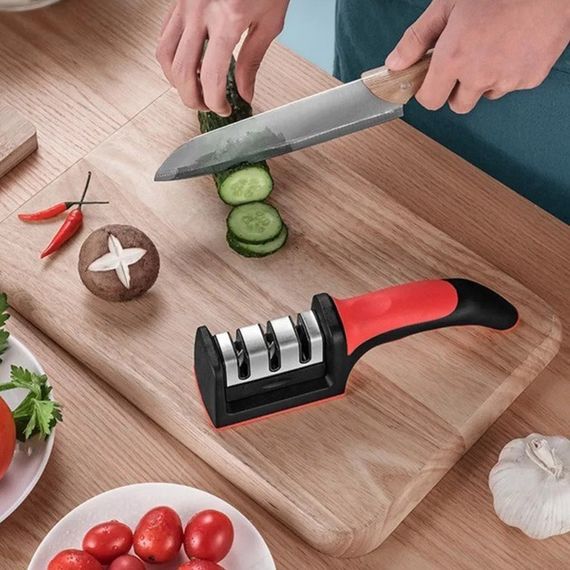 Професійна Ручна Точилка для ножів 3 рівня заточування Fast Sharpener RS-168 | Зображення 9