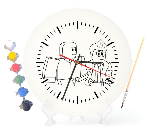 Детский набор для творчества часы раскраска Виртуальная игра 30 см (Г0176)