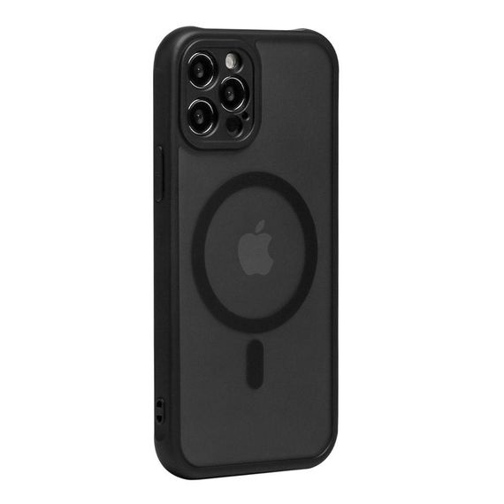 Чохол TPU+PC Anti Drop з повним захистом камери with MagSafe для iPhone 12 Pro Max Колір Чорний | Зображення 2