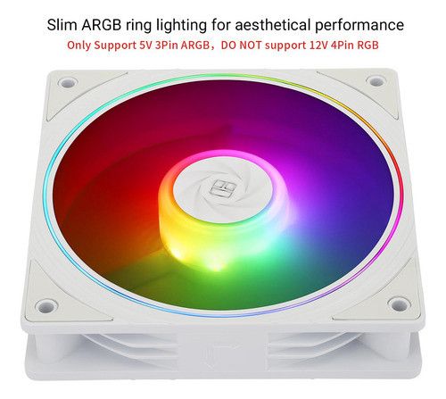 Вентилятор корпуса Thermalright TL-C12CW-S X3 ARGB 120 мм White, 4-pin PWM, 1550 об/мин (3 шт.) | Зображення 5
