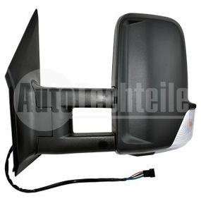 Зеркало левое (эл. с подогревом) Mercedes Benz Sprinter W906 06-18/ VW Crafter 06-13 /со средним вылетом кронштейна/,