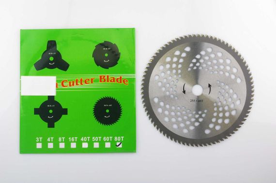 Нож мотокосы   80T   (Ø255/25.4 mm)   (победитовые зубья)   BEST