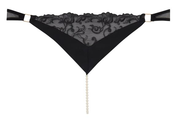 Трусики із перловою ниткою Bracli Vienna Tanga, Чорний, M, M | Зображення 6