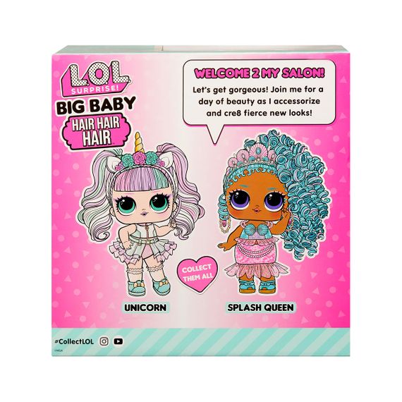 Королева Сплеск Big Baby Hair Hair Hair ігровий набір мегаляльки ЛОЛ | Зображення 1