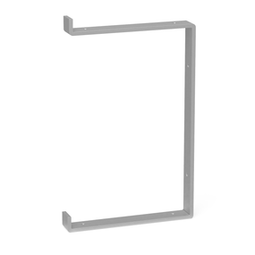 Кронштейн для полиці з металу 212×30mm, H=340mm Сірий
