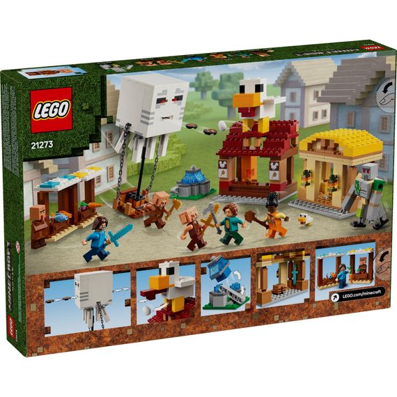 Конструктор LEGO Minecraft Напад на село з повітряною кулею Ґаст (21273) | Зображення 8