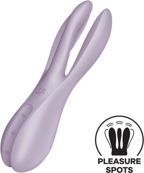 Кліторальний вібратор Satisfyer Threesome 2 Violet, 3 гнучкі пальчики, 3 мотори Sex Aura