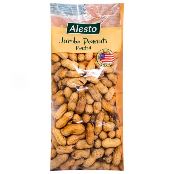 Арахис в скорлупе неочищенный  Peanuts  Alesto, 500г, Германия, сушеный,  обжаренный