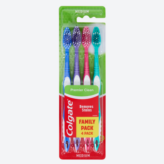 Зубні щітки Colgate Premier Clean, 4 шт
