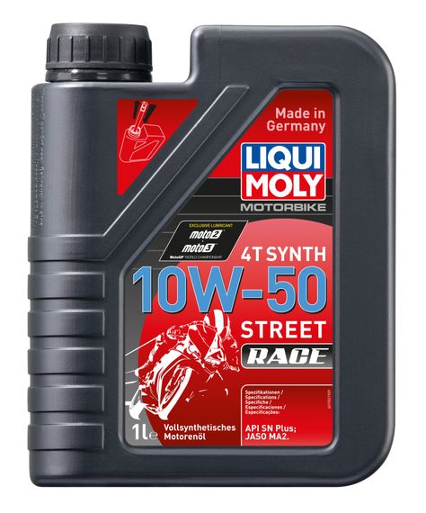 Моторна олива Liqui Moly Motorbike 4T Synth Street Race 10W-50 1л.