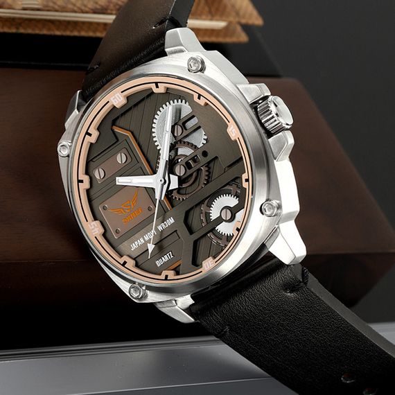 Годинник S2kmei 2289SIBK Silver-Black | Зображення 4