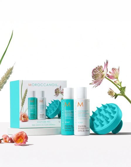 Набір для очищення шкіри голови Moroccanoil Scalp Discovery (shampoo, conditioner, brush) | Зображення 1