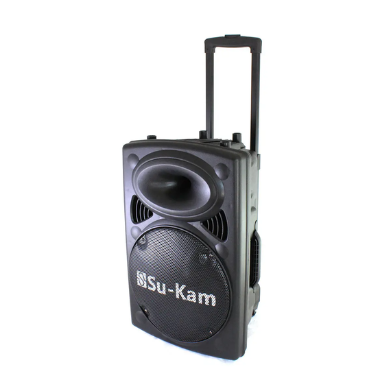 Портативна колонка Su-Kam BT 120D/212D+ 2 мікрофони 12v\220v