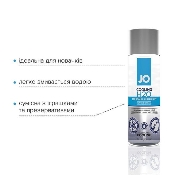 Охолоджувальна змазка на водній основі System JO H2O COOLING (60 мл) з ментолом, рослинний гліцерин | Зображення 2
